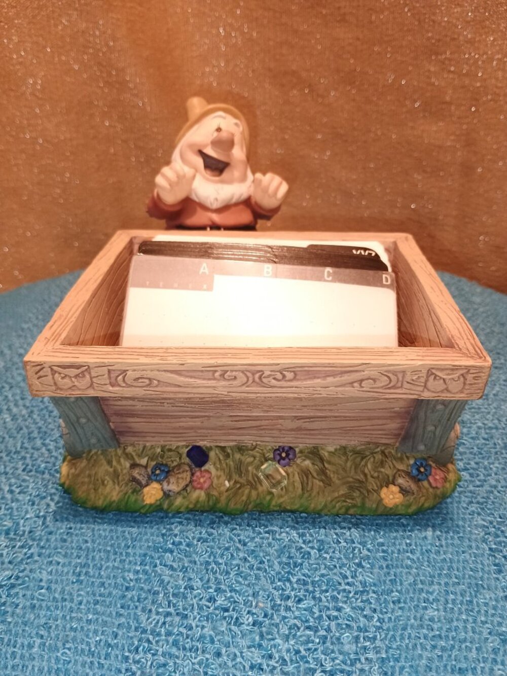 Vintage Seven Dwarfs Address Card Holder.